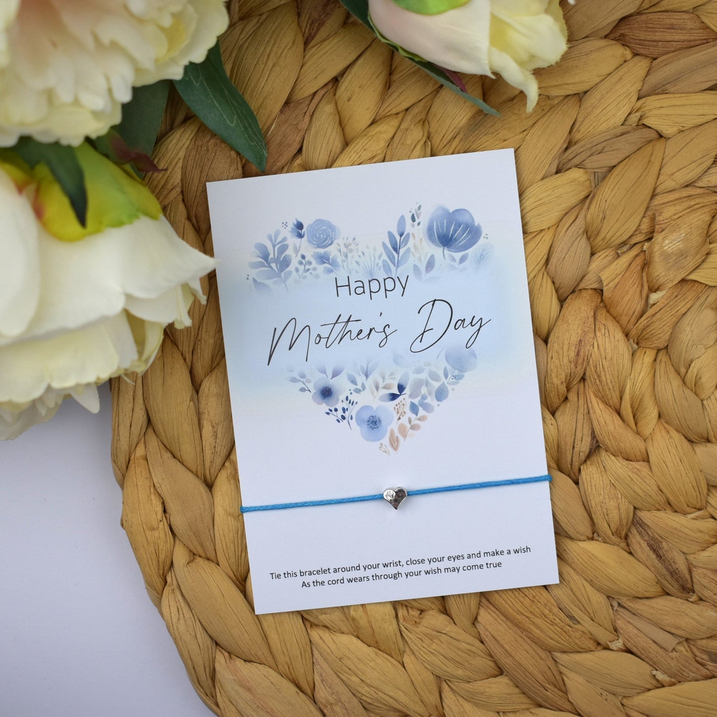 Happy Mother's Day Wish Bracelet | Heart Charm