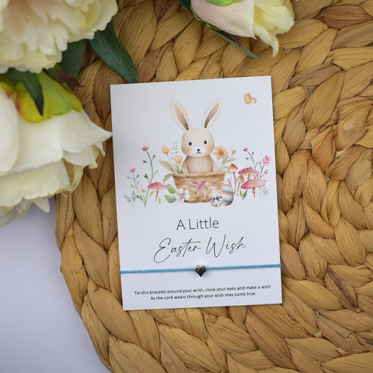CLEARANCE - A Little Easter Wish Wish Bracelet | Heart Charm