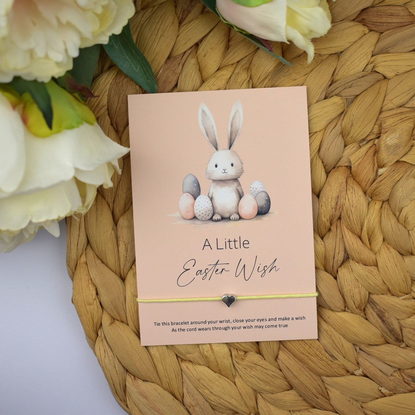 A Little Easter Wish Wish Bracelet | Heart Charm