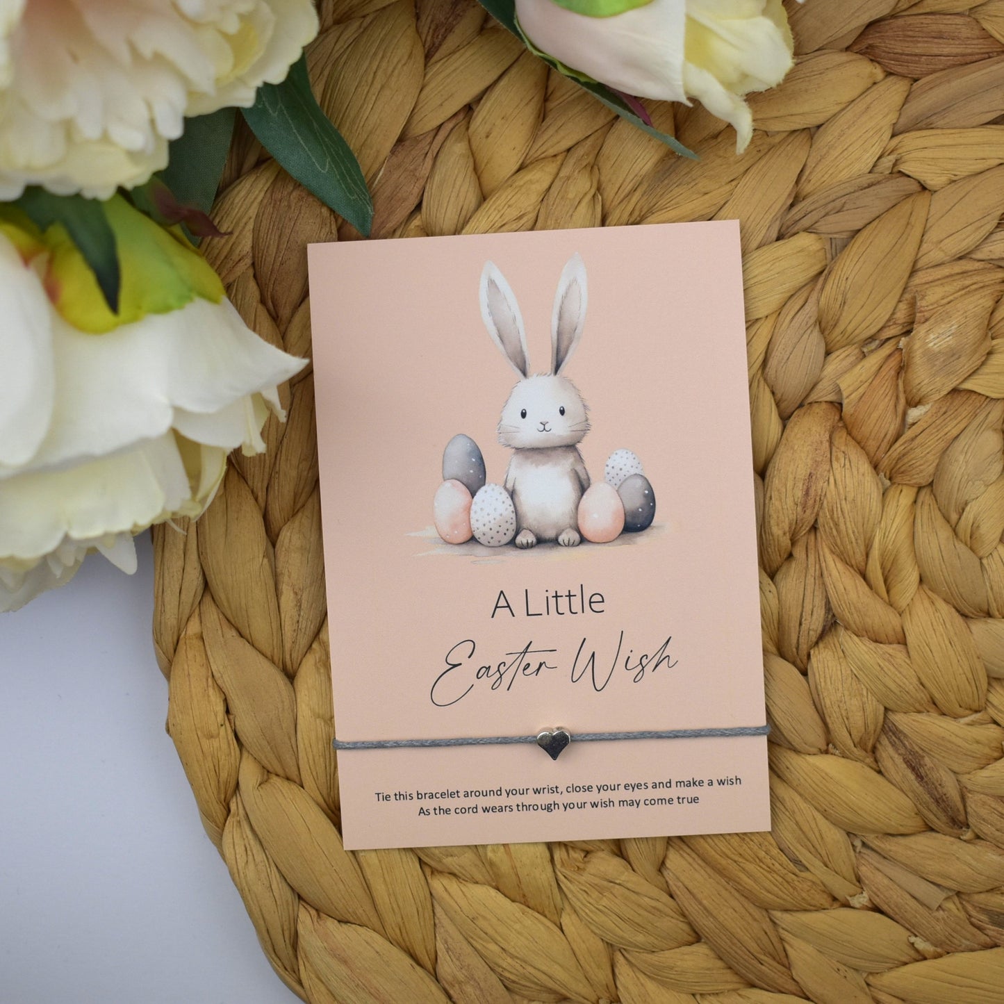 A Little Easter Wish Wish Bracelet | Heart Charm