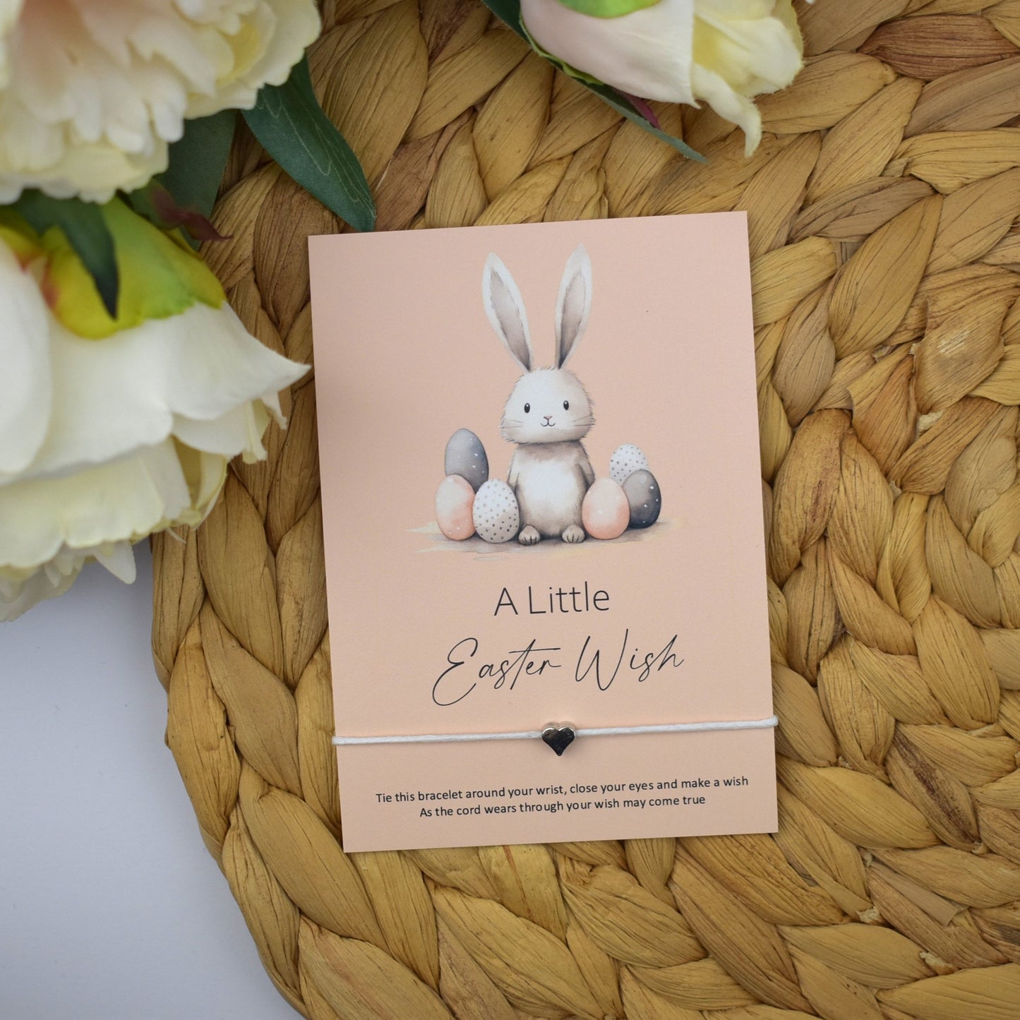 A Little Easter Wish Wish Bracelet | Heart Charm