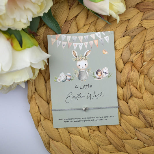 CLEARANCE - A Little Easter Wish Wish Bracelet | Heart Charm