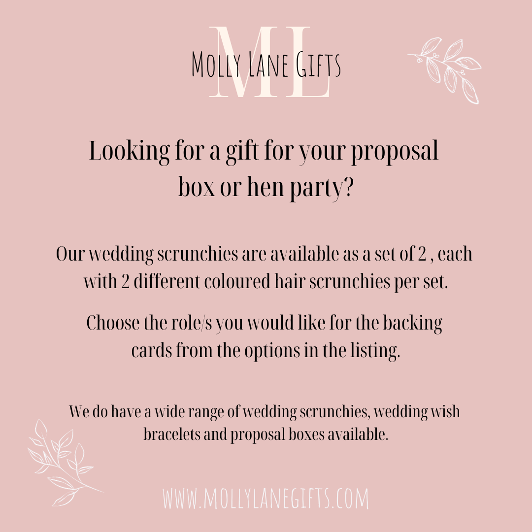 Tan & Mocha Wedding Hair Scrunchies