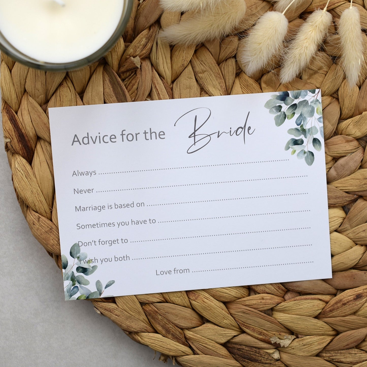 Advice For The Bride - Eucalyptus