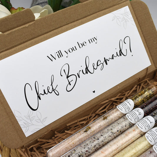 CLEARANCE - Will You Be My Chief Bridesmaid Bath Salt Gift Set
