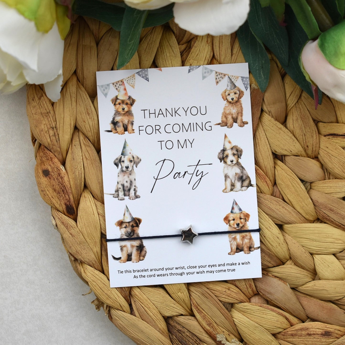 Thank You For Coming To My Party Dog Wish Bracelet