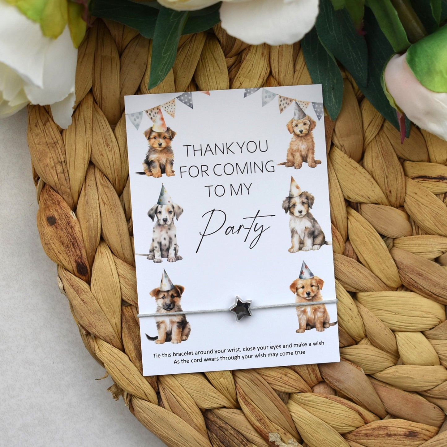 Thank You For Coming To My Party Dog Wish Bracelet