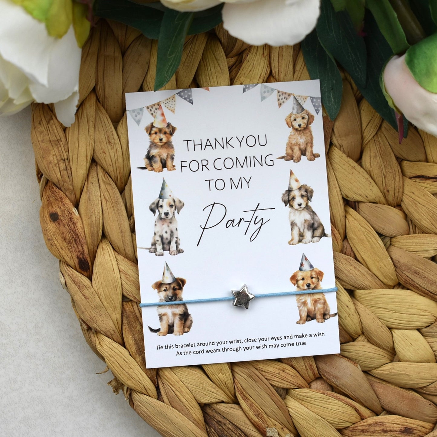 Thank You For Coming To My Party Dog Wish Bracelet