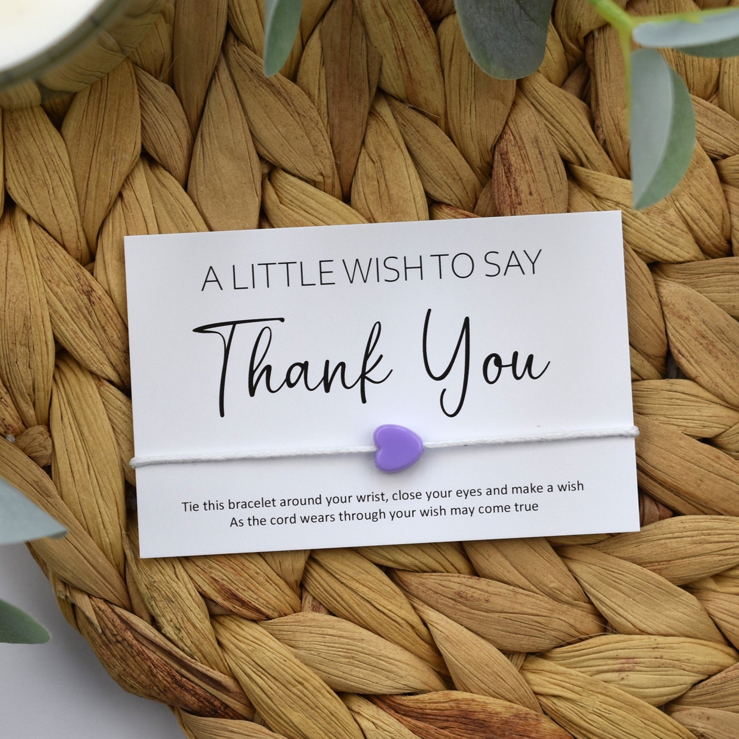 A Little Wish To Say Thank You Wish Bracelet | Pastel Heart