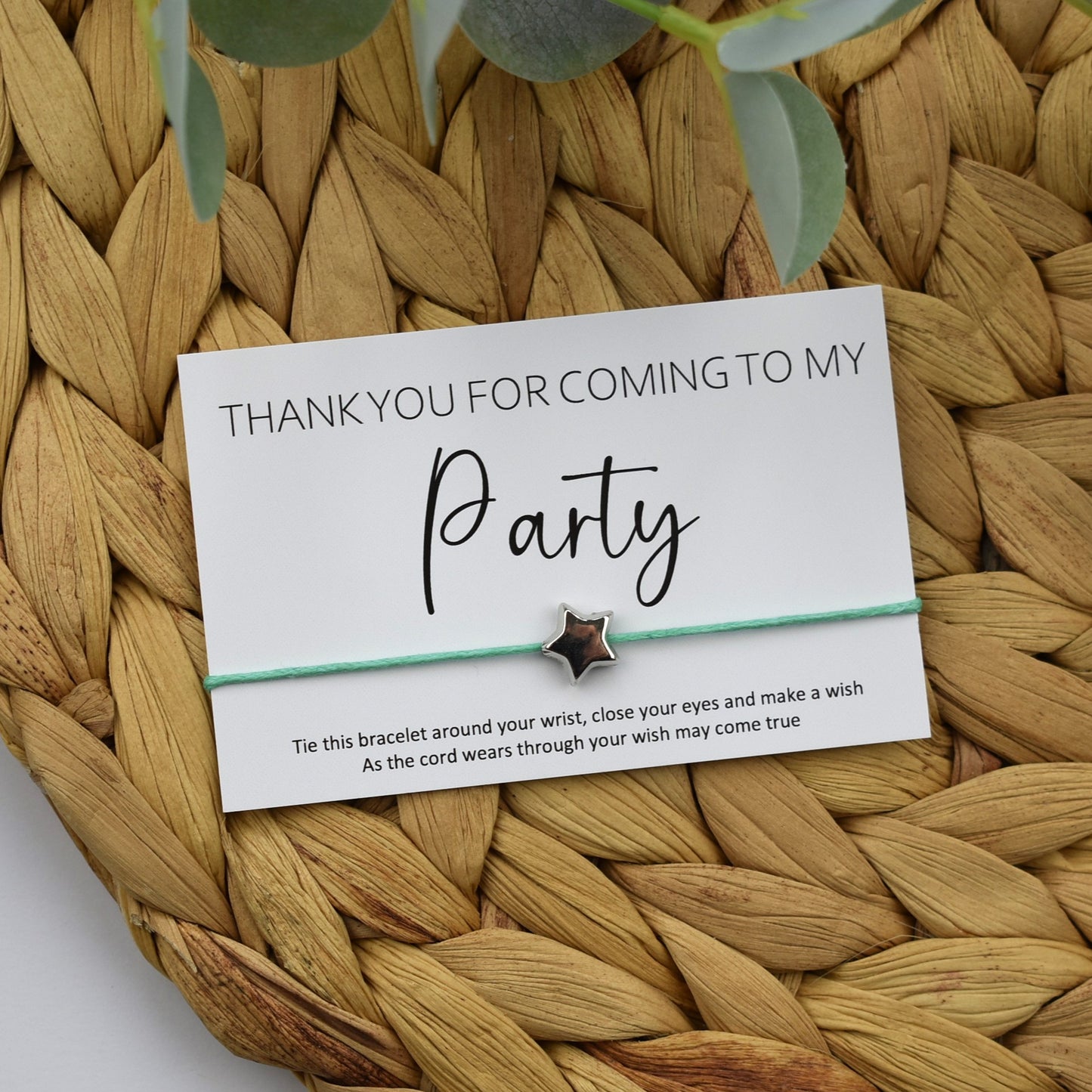 Thank You For Coming To My Party Wish Bracelet