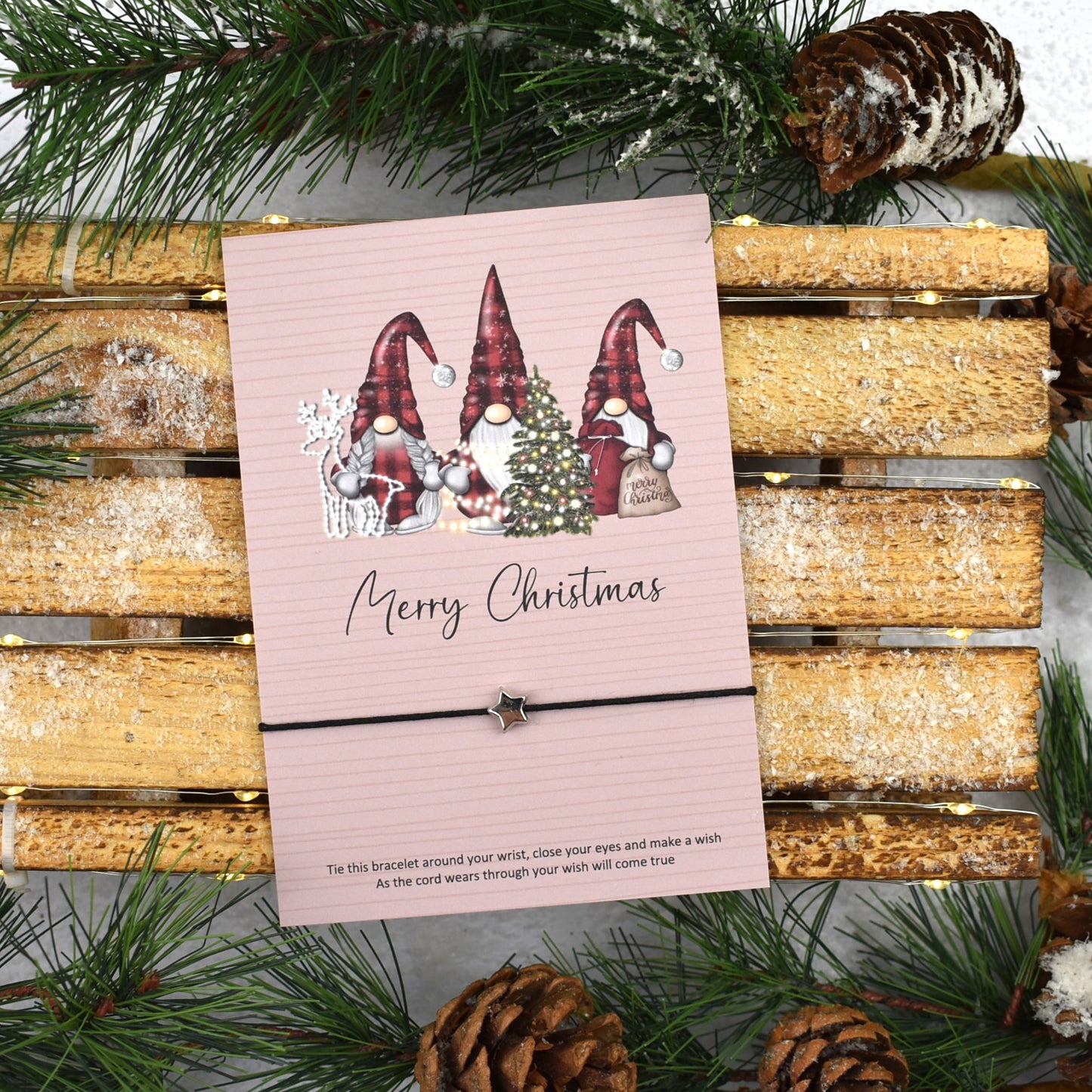 Pack of 4 - Merry Christmas Wish Bracelet
