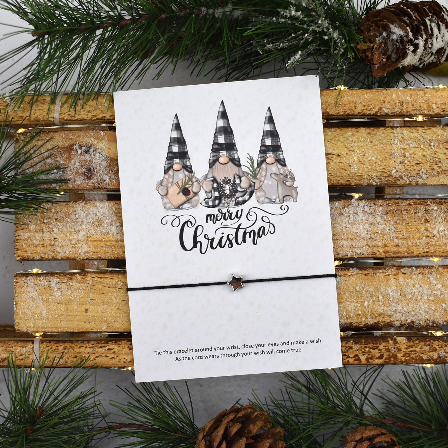 Pack of 4 - Merry Christmas Wish Bracelet