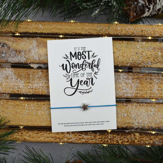 CLEARANCE - It's The Most Wonderful Time Of The Year Wish Bracelet