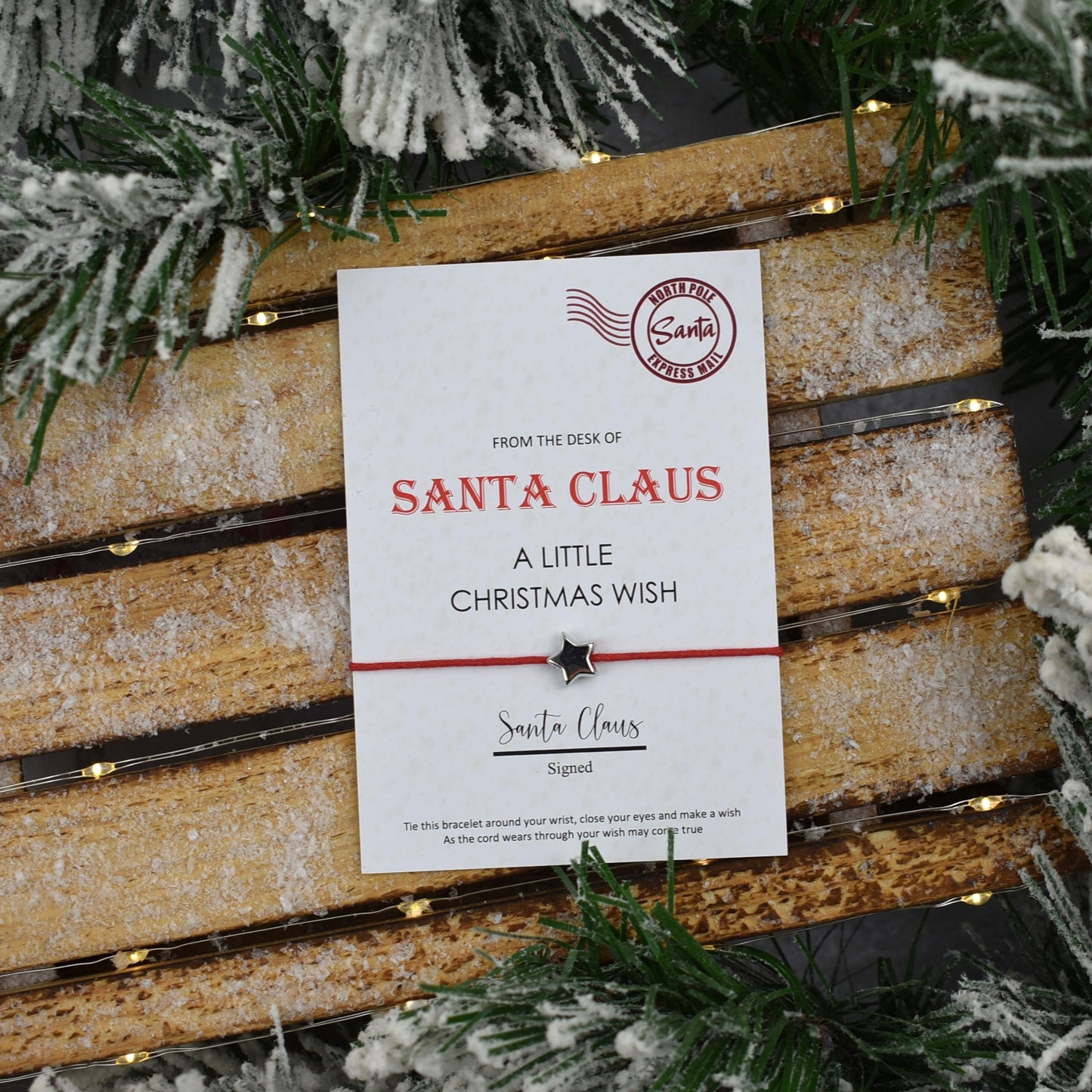 From The Desk Of Santa Claus Wish Bracelet