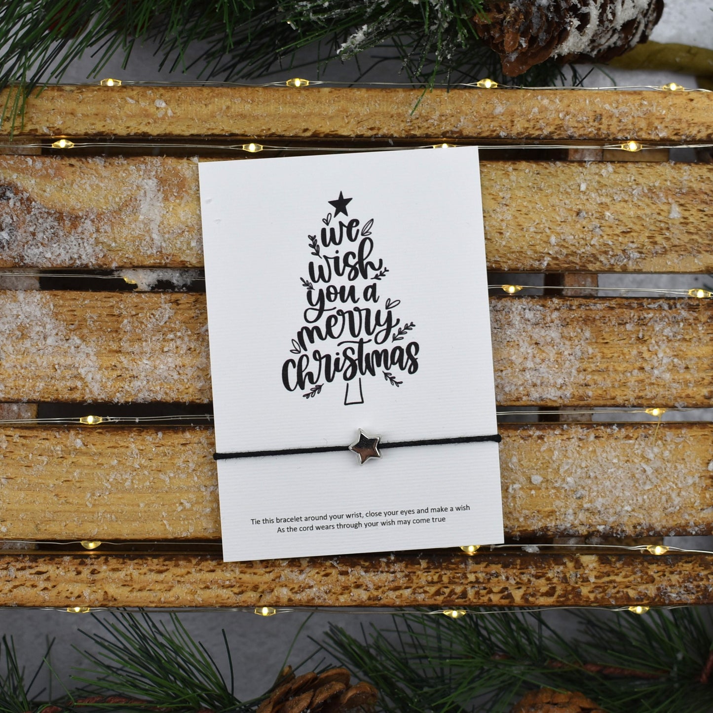 We Wish You A Merry Christmas Wish Bracelet