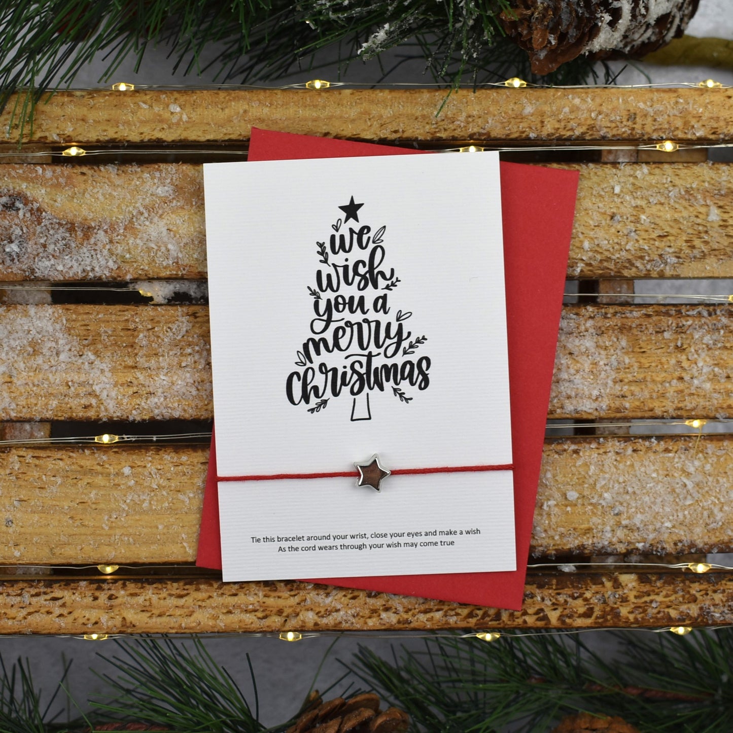 We Wish You A Merry Christmas Wish Bracelet