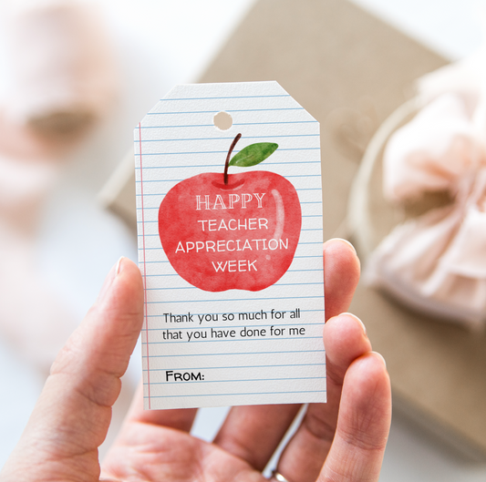 DIGITAL Happy Teacher Appreciation Week Gift Tag (4008)