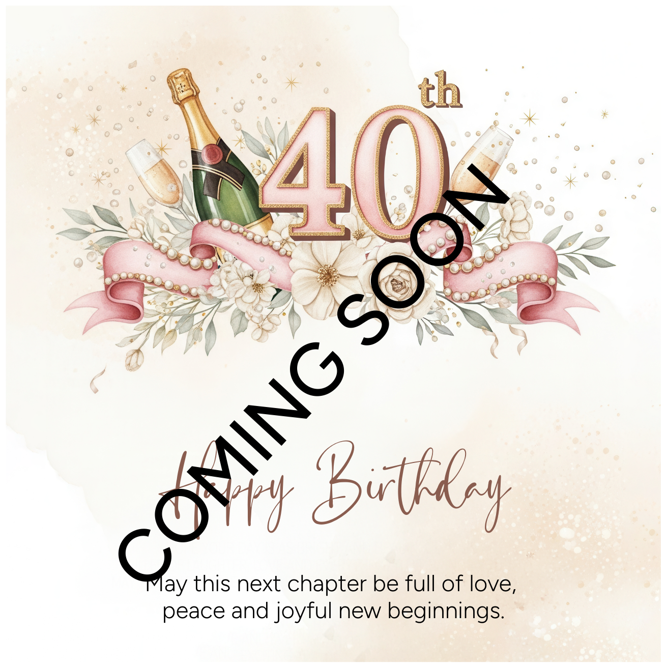 Happy 40th Birthday Bracelet Gift | Forty & Fabulous Milestone Jewellery for Her