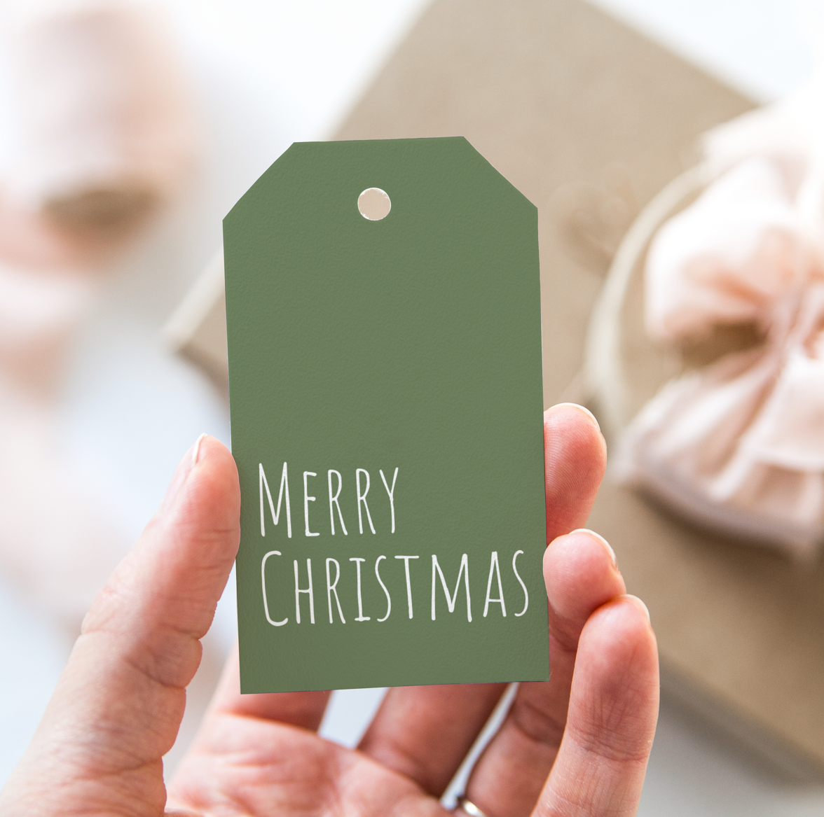 DIGITAL Merry Christmas Gift Tag (1065)