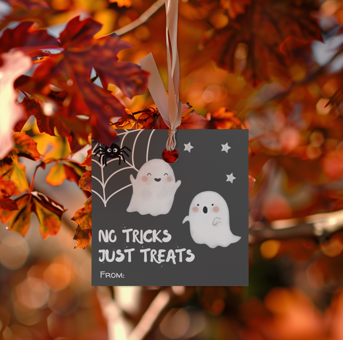 DIGITAL No Tricks Just Treats Gift Tag (2001)