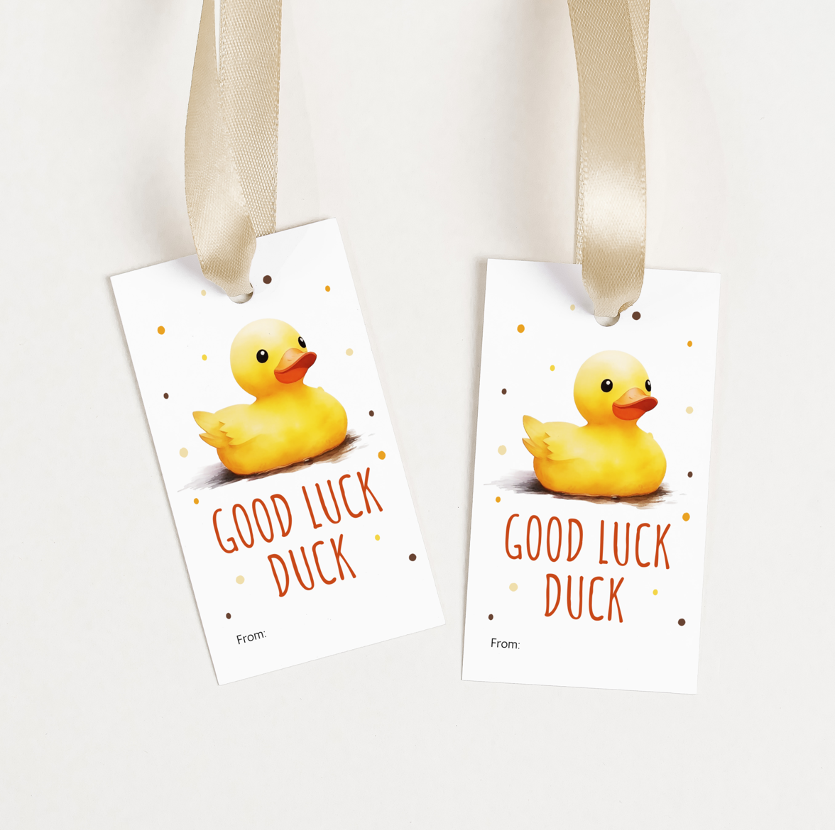 DIGITAL Good Luck Duck Gift Tag (7000)