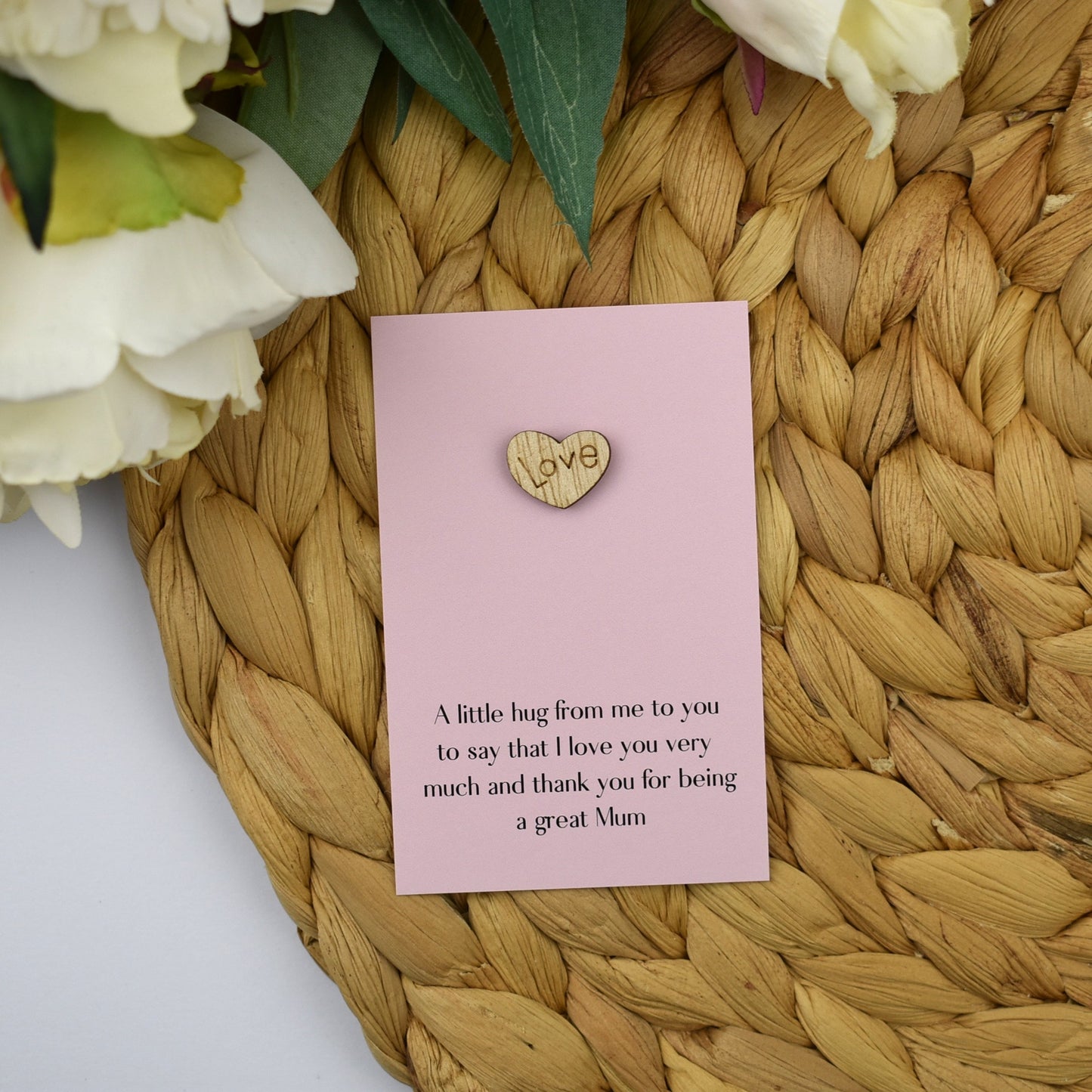 Bulk Priced | Mum Hug Pocket Hug Gift | Pink