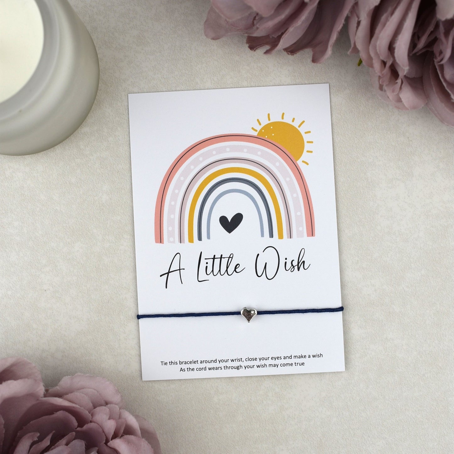 CLEARANCE - A Little Wish Rainbow Bracelet | Heart Charm