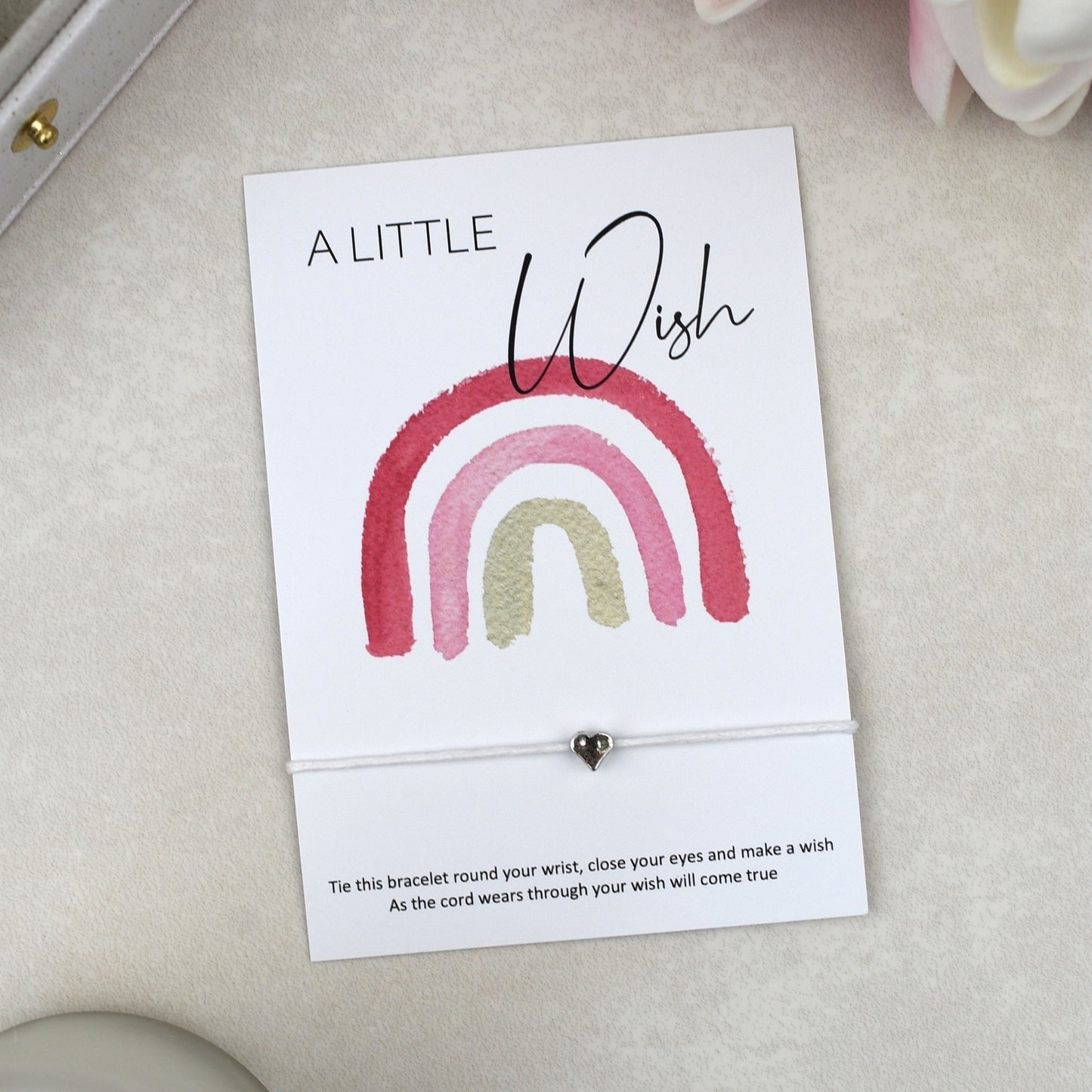 CLEARANCE - A Little Wish Rainbow Bracelet | Heart Charm