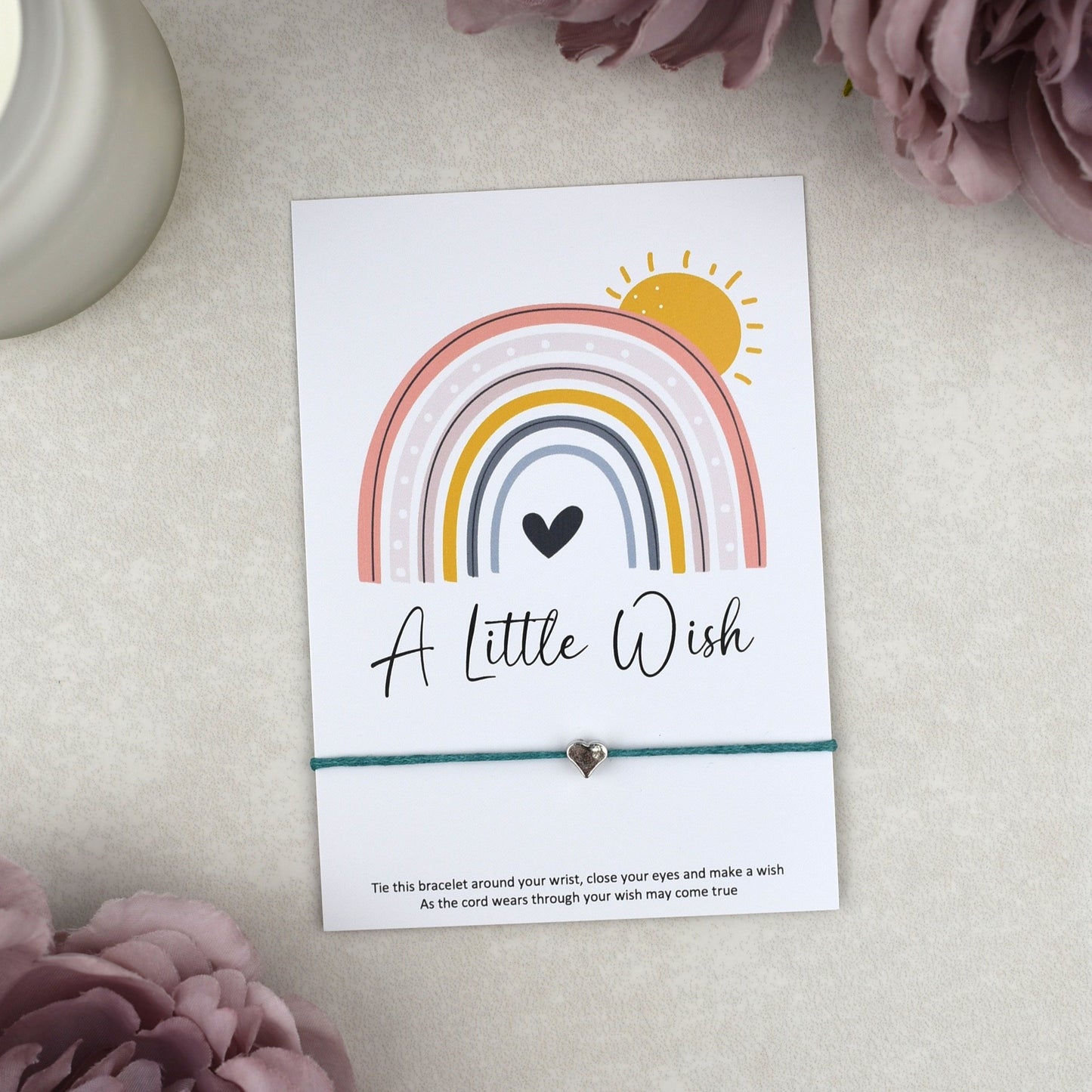CLEARANCE - A Little Wish Rainbow Bracelet | Heart Charm
