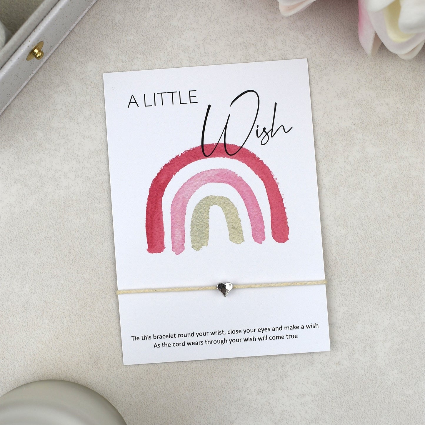 CLEARANCE - A Little Wish Rainbow Bracelet | Heart Charm