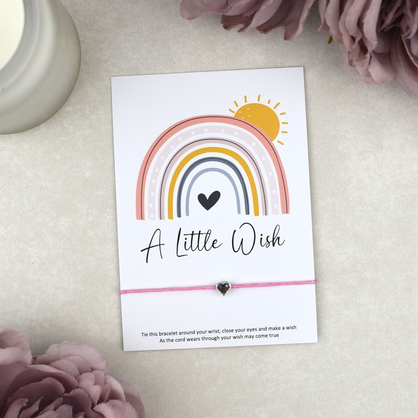 CLEARANCE - A Little Wish Rainbow Bracelet | Heart Charm
