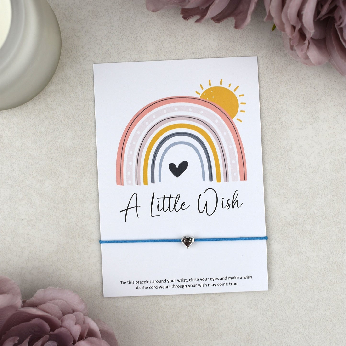 CLEARANCE - A Little Wish Rainbow Bracelet | Heart Charm
