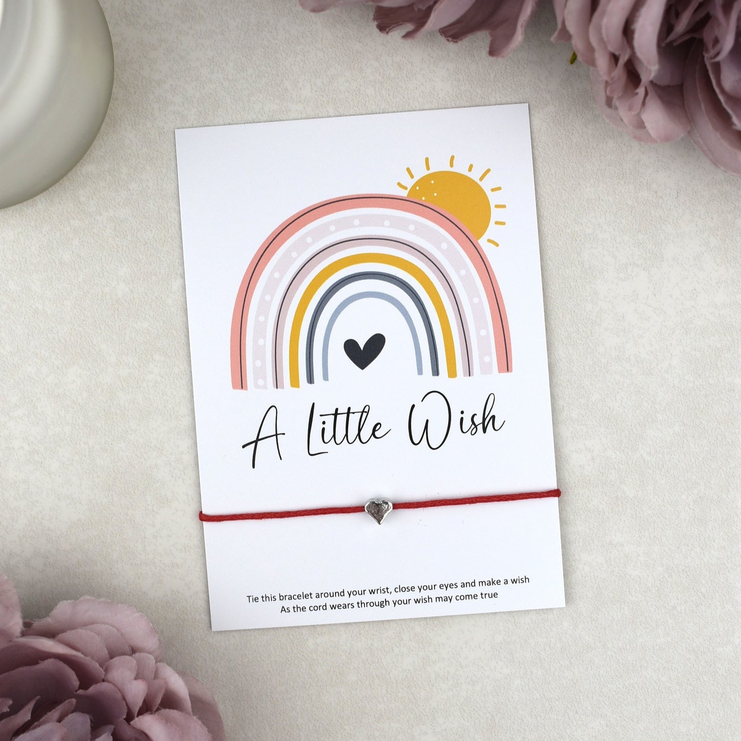 CLEARANCE - A Little Wish Rainbow Bracelet | Heart Charm