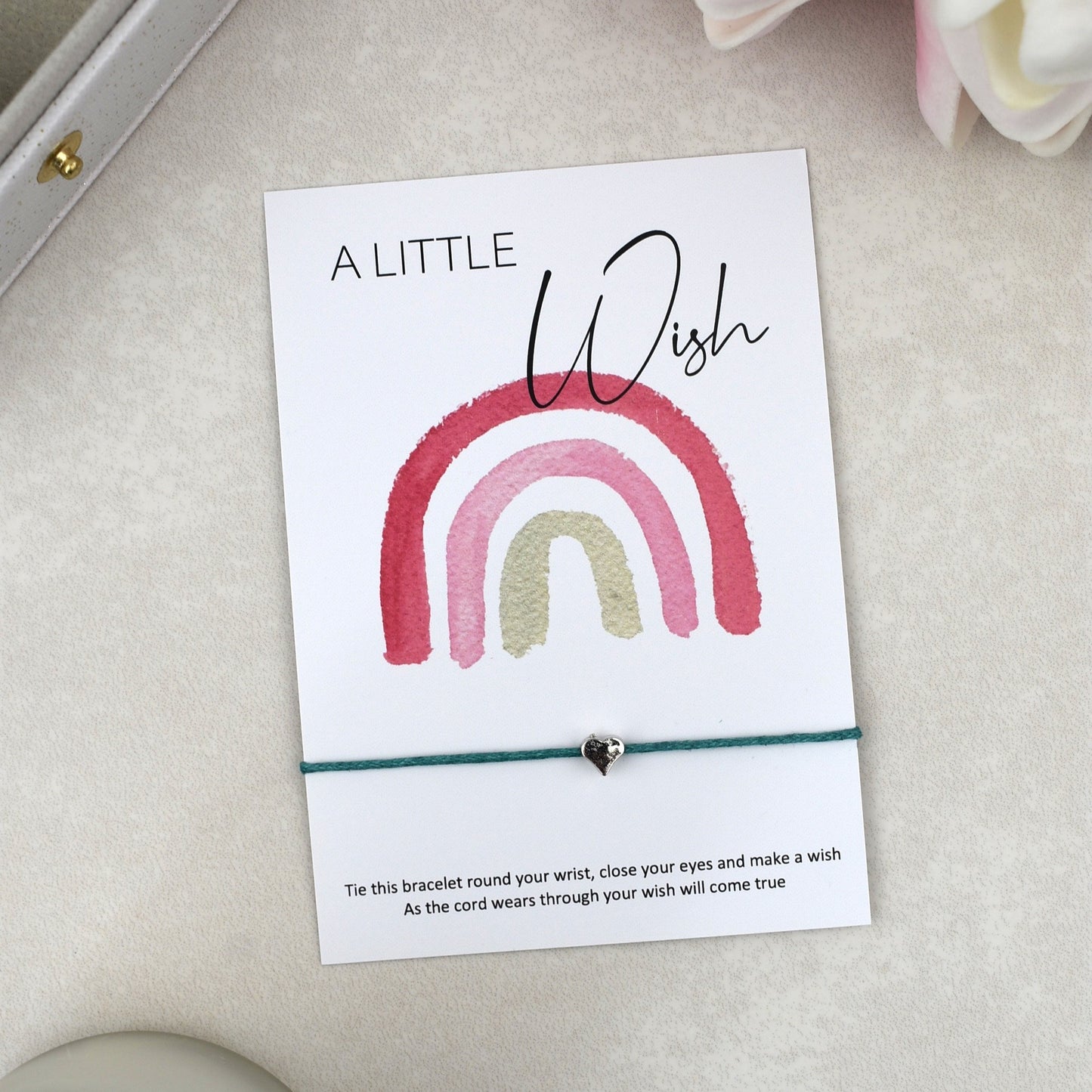 CLEARANCE - A Little Wish Rainbow Bracelet | Heart Charm