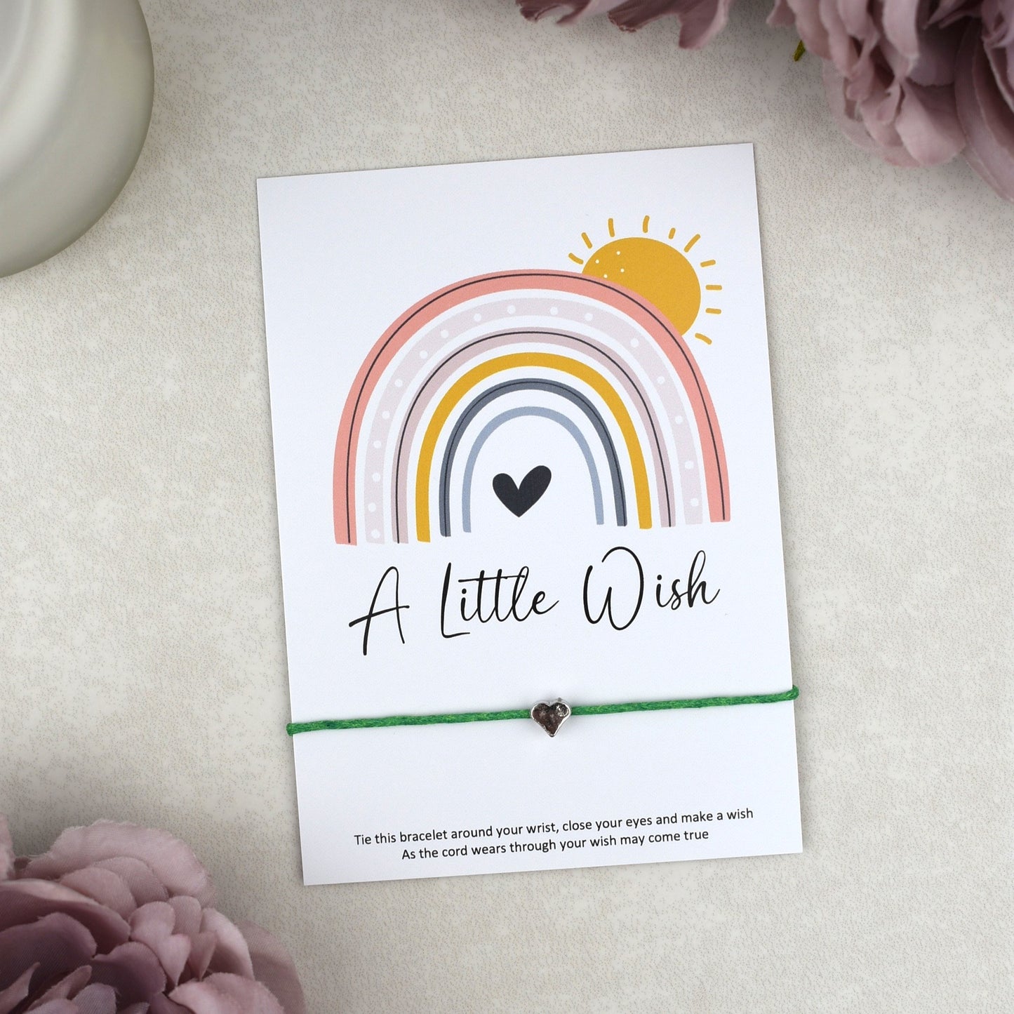 CLEARANCE - A Little Wish Rainbow Bracelet | Heart Charm