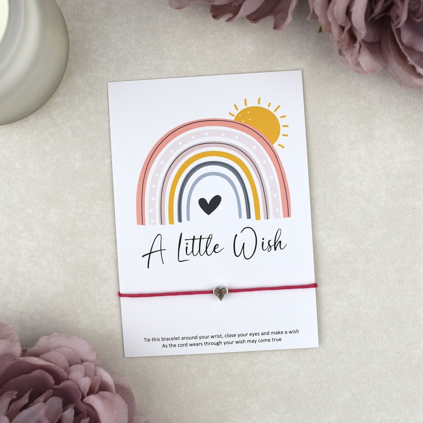 CLEARANCE - A Little Wish Rainbow Bracelet | Heart Charm