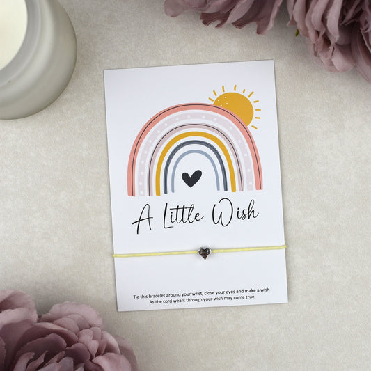 CLEARANCE - A Little Wish Rainbow Bracelet | Heart Charm