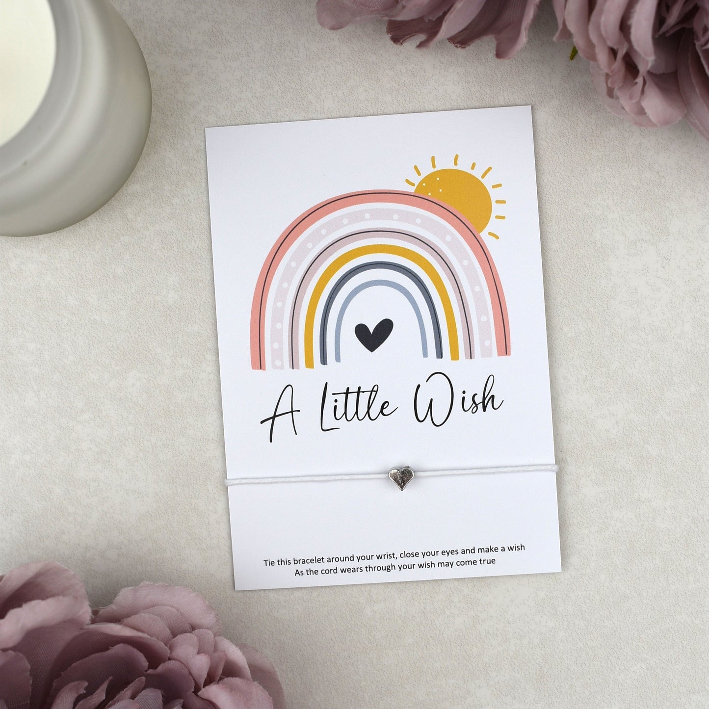 CLEARANCE - A Little Wish Rainbow Bracelet | Heart Charm