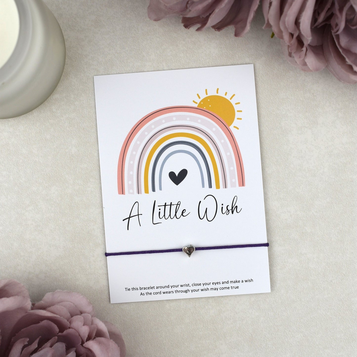 CLEARANCE - A Little Wish Rainbow Bracelet | Heart Charm