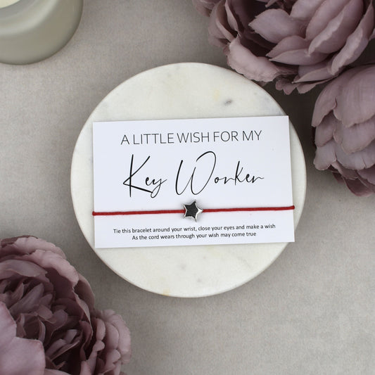 CLEARANCE - A Little Wish For My Key Worker Wish Bracelet