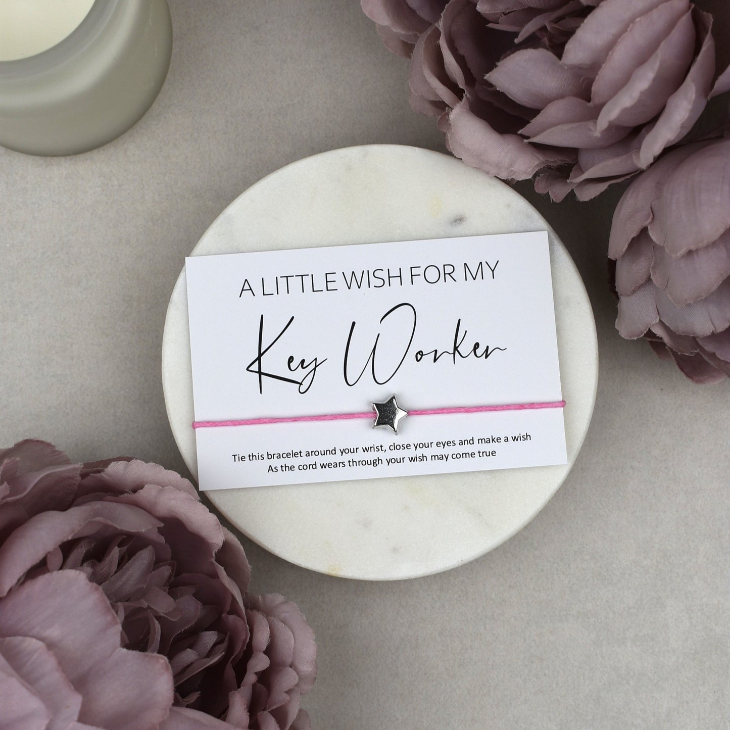 CLEARANCE - A Little Wish For My Key Worker Wish Bracelet