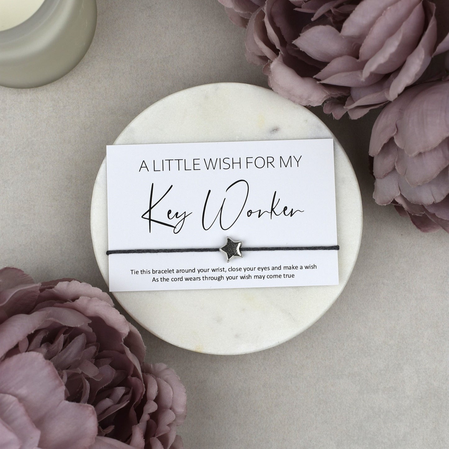 CLEARANCE - A Little Wish For My Key Worker Wish Bracelet