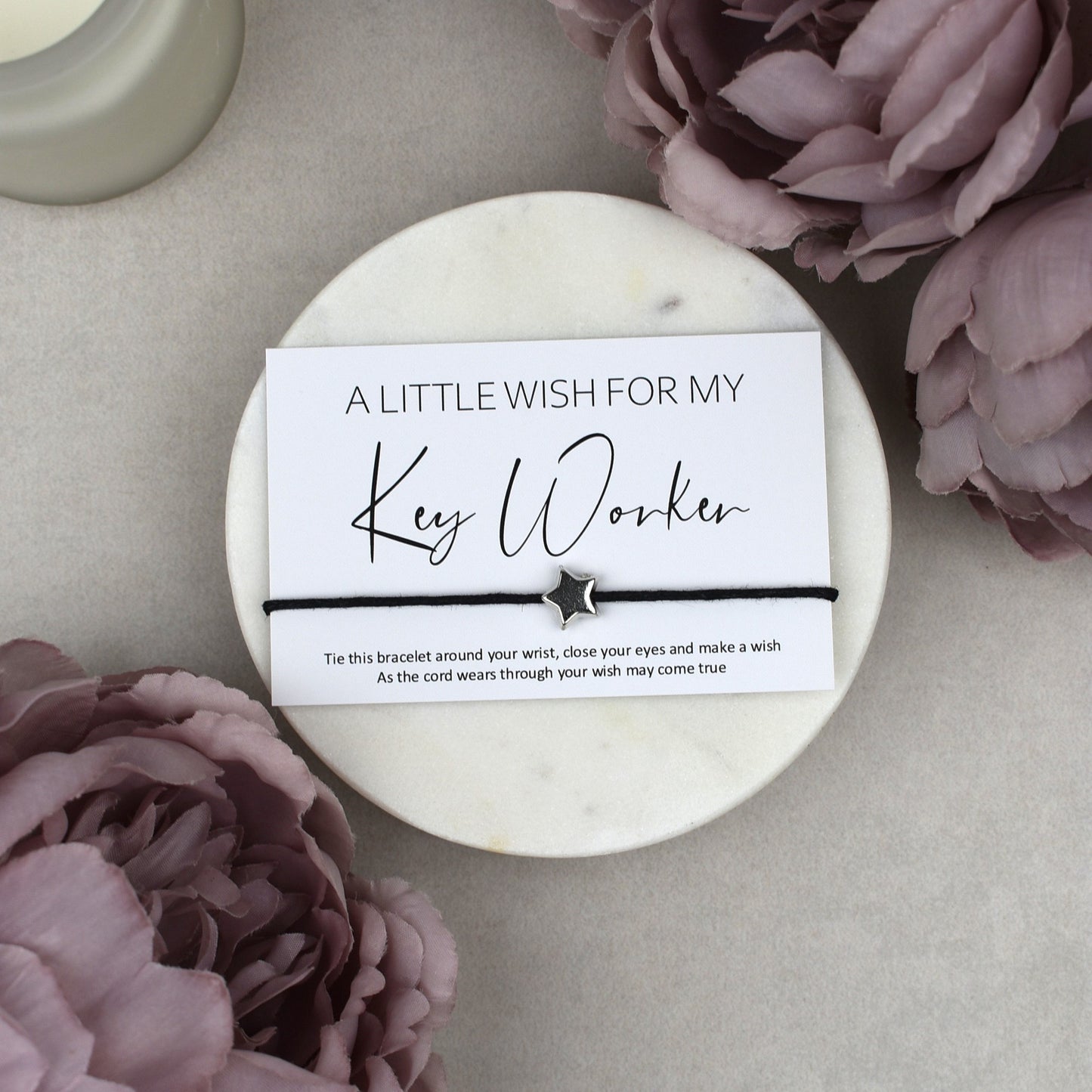 CLEARANCE - A Little Wish For My Key Worker Wish Bracelet