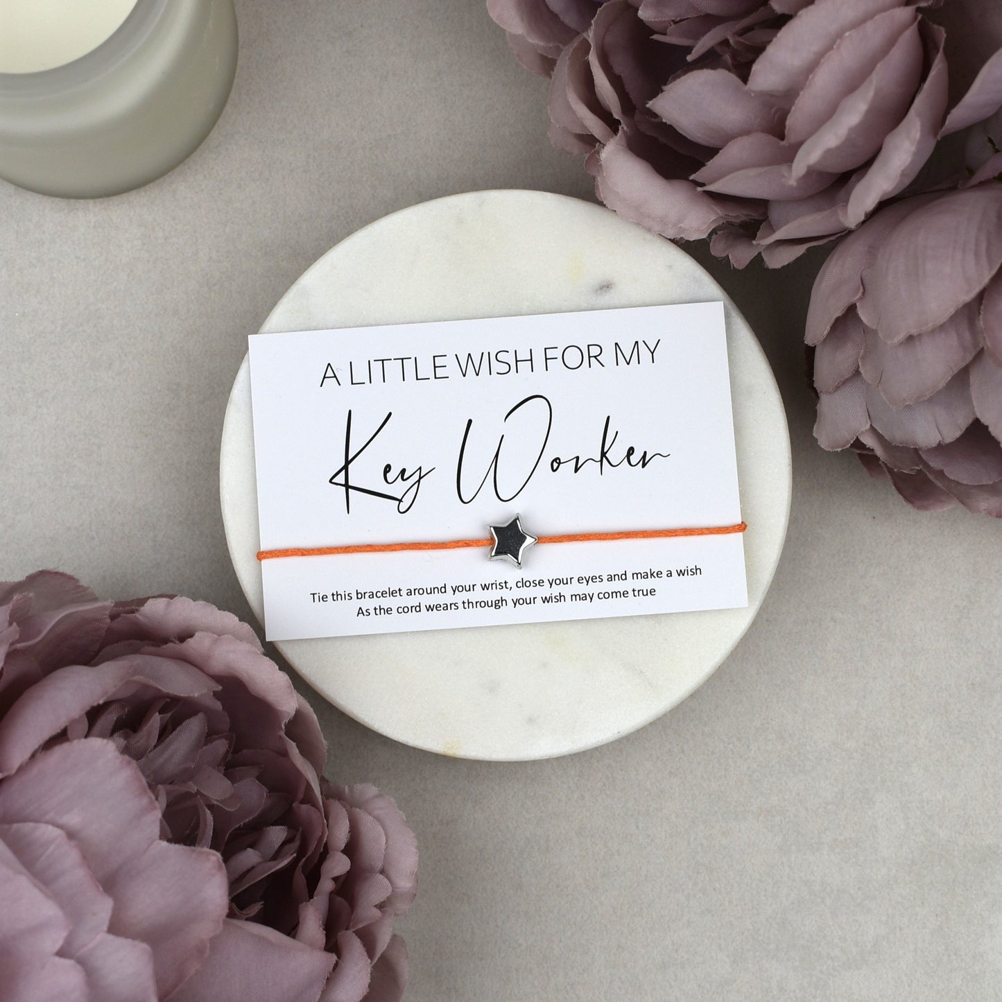 CLEARANCE - A Little Wish For My Key Worker Wish Bracelet