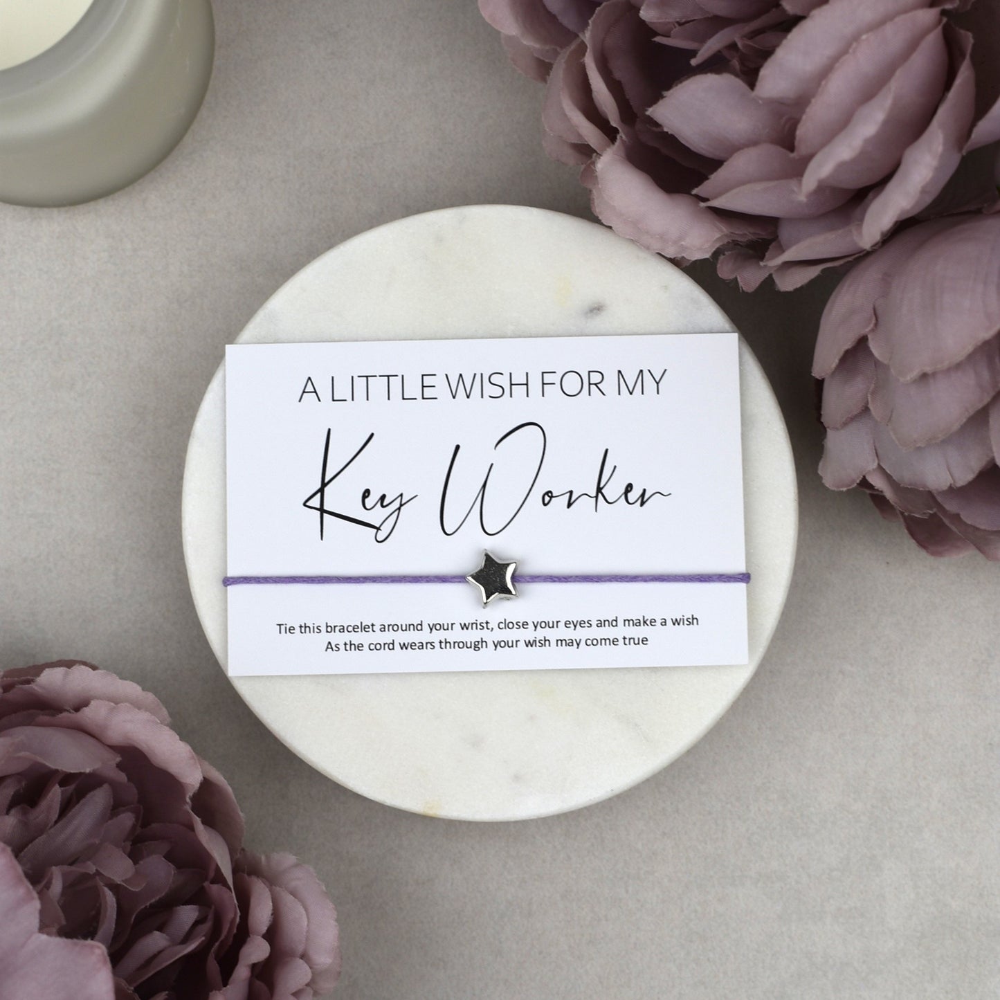 CLEARANCE - A Little Wish For My Key Worker Wish Bracelet