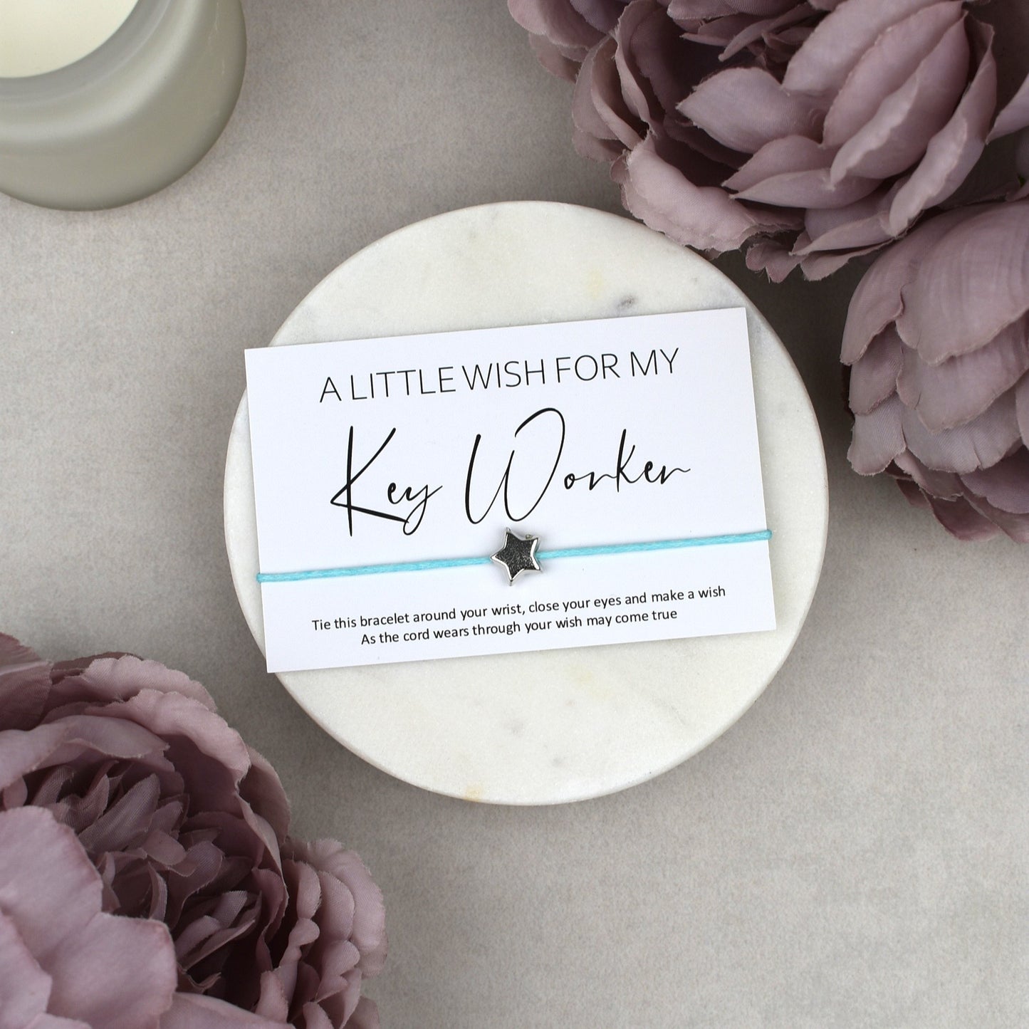 CLEARANCE - A Little Wish For My Key Worker Wish Bracelet