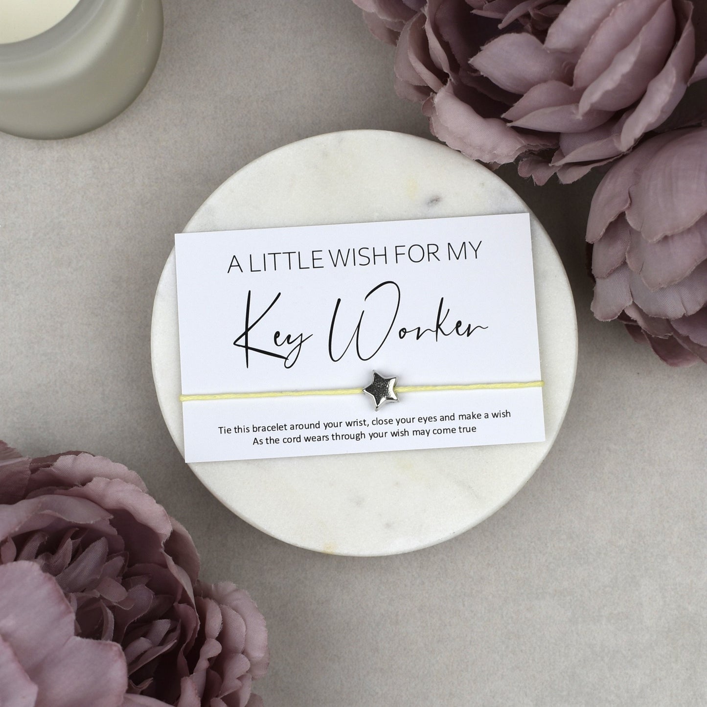 CLEARANCE - A Little Wish For My Key Worker Wish Bracelet