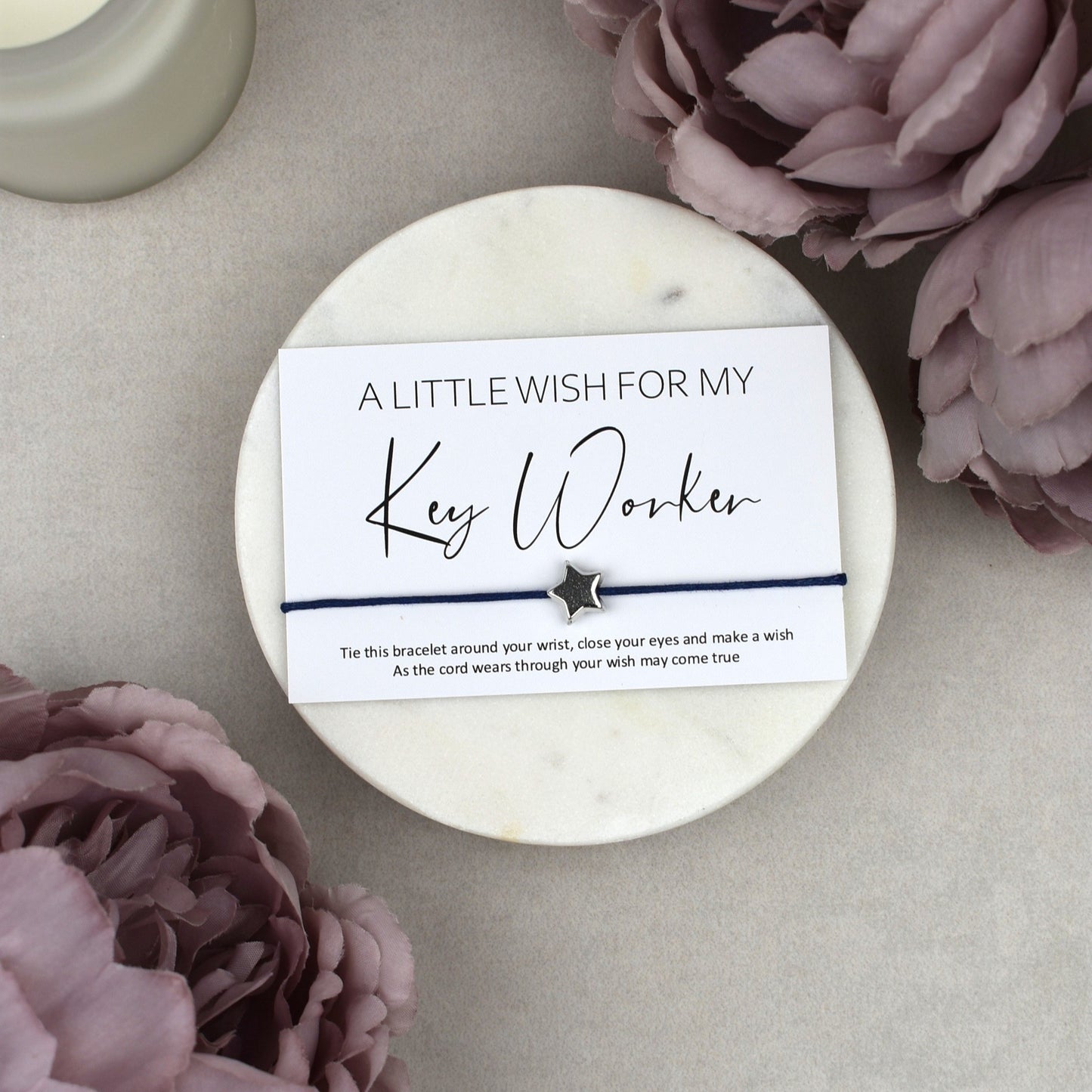 CLEARANCE - A Little Wish For My Key Worker Wish Bracelet