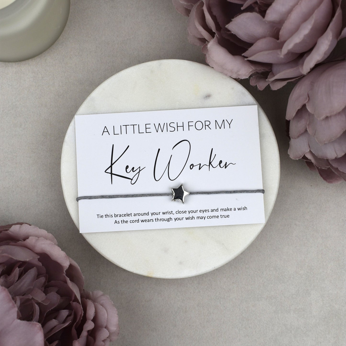 CLEARANCE - A Little Wish For My Key Worker Wish Bracelet