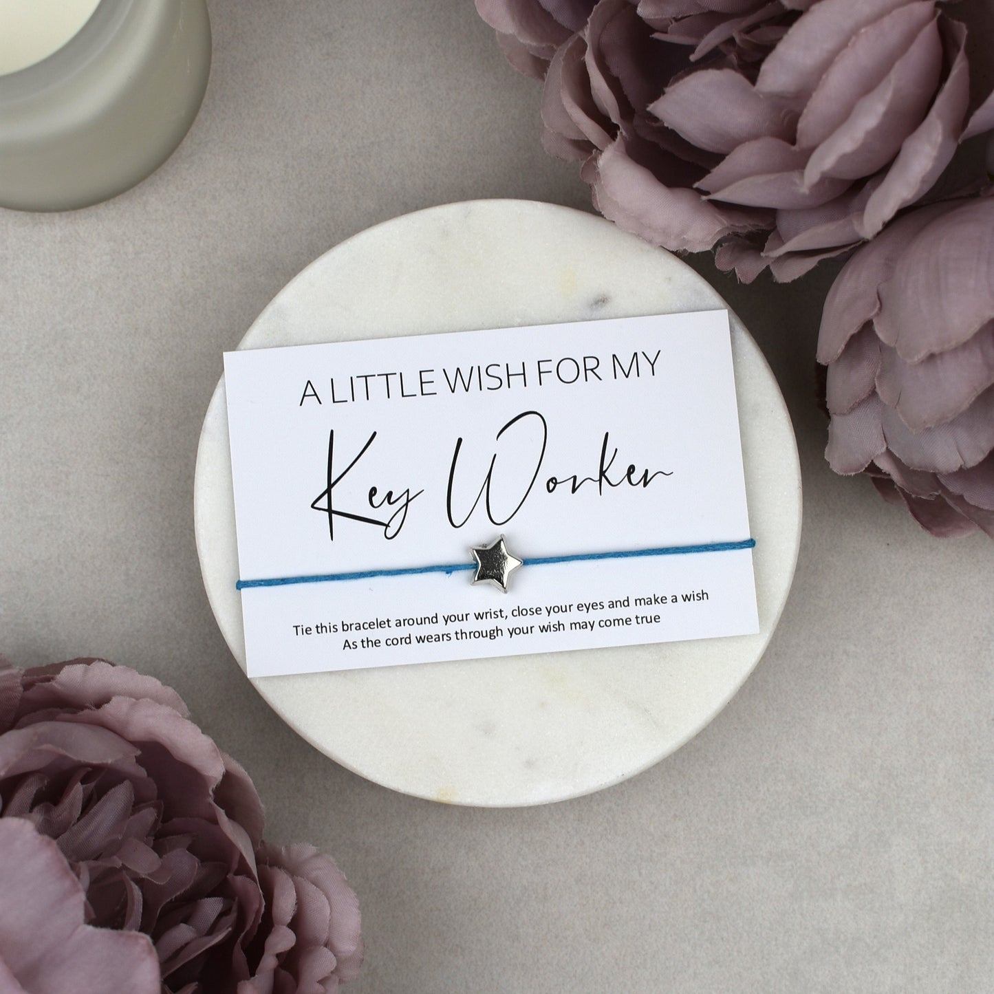 CLEARANCE - A Little Wish For My Key Worker Wish Bracelet